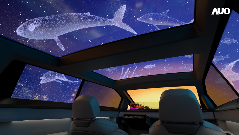 PA真人
以Smart Cockpit 2025展示一系列领先业界的Micro LED Display HMI 解决方案，其中幻境全景天幕(Vitrual Sky Canopy)是全球首度导入大尺寸、透明Micro LED 显示器于天窗的应用，带来无边际的沉浸式体验
